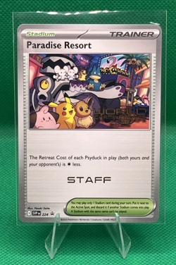 Pokemon TCG World Championship 2025 Paradise Resort STAFF Promo Anaheim 🔥 x1 - Image 1