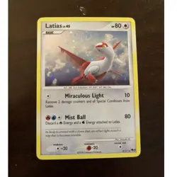 Pokemon Latias 003/017 POP Series 7 Holo Rare 80 HP Basic English Mist Ball - Image 1