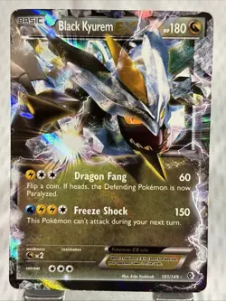 Black Kyurem EX 101/149 NM Pokemon Boundaries Crossed Series - Image 1