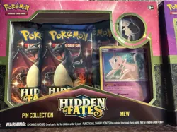 Pokemon Hidden Fates Pin Collection Sealed Kit Mew & Mewtwo English - Image 2