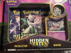 Pokemon Hidden Fates Pin Collection Sealed Kit Mew & Mewtwo English - Image 3