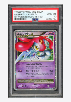 Pokemon PSA 10 Mesprit LV.X Holo 2008 DP5 1ST ED. Japanese - Image 1