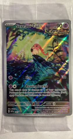 Scream Tail #065 Scarlet & Violet Black Star Pokemon Center Stamped Promo SEALED - Image 1
