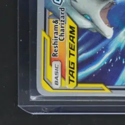 2019 POKEMON WORLD CHAMPS. UNBROKEN BONDS #20/214 RESHIRAM CHARIZARD GX TAG TEAM - Image 4