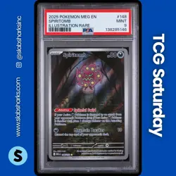 2025 POKEMON MEGA EVOLUTION #148/132 SPIRITOMB ILLUSTRATION RARE PSA 9 - Image 1