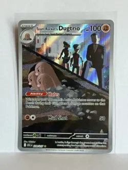 Team Rockets Dugtrio 239/217 - Pokemon TCG - Ascended Heros Illustration Rare - Image 1