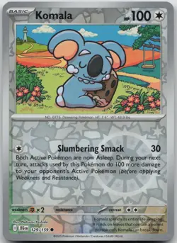 Komala 129/159 Common Journey Together Pokemon Reverse Holo Near Mint - Image 1