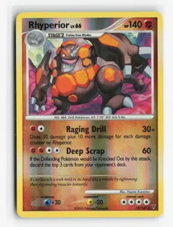 Rhyperior 10 Supreme Victors Pokemon TCG Vintage Holo Rare - Image 1