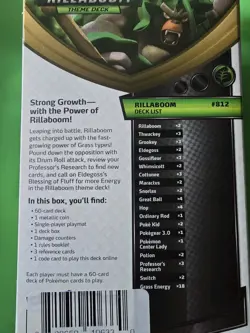 Pokemon Sword & Shield Rillaboom Starter Deck (60 Cards) - Image 2
