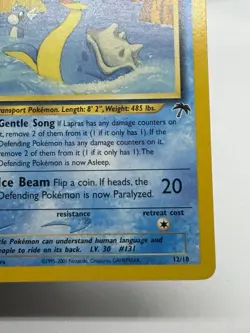 2001 Pokemon Southern Islands Lapras #12/18 - Image 4