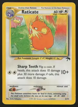 Raticate 6/18 Southern Islands Pokemon English NM - Image 1