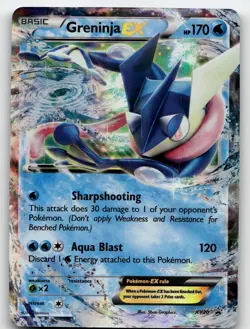 GRENINJA EX XY20 PROMO XY PROMO POKEMON HEAVILY PLAYED - Image 1