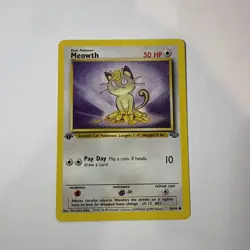 The Pokemon Company 1st Edition Meowth Jungle 56/64 Common 1999 - Image 1