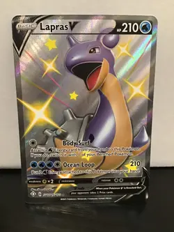 Lapras V SV110/SV122 Full Art Shiny Holo Rare Pokemon Shining Fates - Image 1