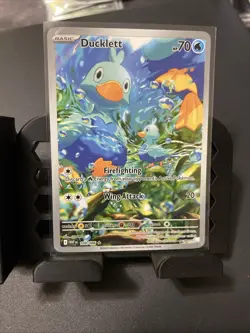 Ducklett 109/086 Pokemon TCG: Full Art White Flare Illustration Rare NM - Image 1