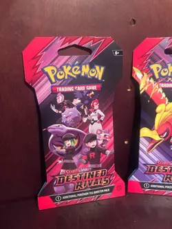 Pokemon Scarlet & Violet Destined Rivals Sleeved Booster Pack Set Of 4 Art Lot - Image 5
