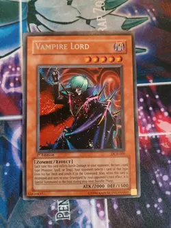 Yugioh Vampire Lord DCR-000 UNLIMITED LP SECRET - Image 1