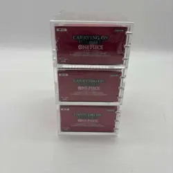 Lot (3) One Piece OP-13 Carrying On His Will Booster Box Sealed EN w/ Acrylic - Image 3