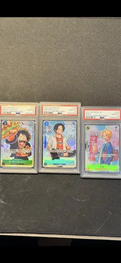 One Piece Sequential PSA 10 Luffy, Ace, Sabo - Image 1