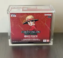 One Piece OP-13 Carrying on His Will Booster Box English Sealed W/Acrylic Case - Image 1