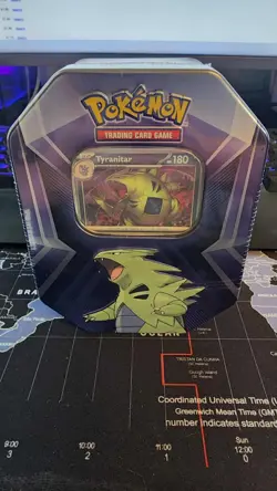 Pokemon TCG: Tyranitar Triple Whammy Collectors Tin - Factory Sealed - Image 1