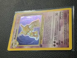 Pokemon TCG Alakazam Base Set 1/102 1st Edition (French) Holo Rare WOTC LP-NM - Image 4