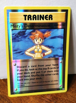 POKEMON MISTY'S DETERMINATION 80/108 REVERSE HOLO XY EVOLUTIONS MP-LP - Image 1