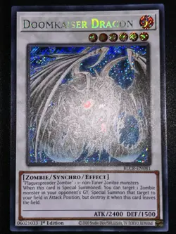 Yugioh Doomkaiser Dragon BLCR-EN081 Secret Rare 1st Ed Near Mint - Image 1