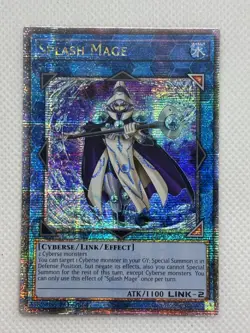 Yugioh! Splash Mage - RA04-EN080 - Quarter Century Secret Rare - 1st Edition - Image 1