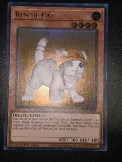 Yugioh! - Rescue Cat RA02-EN001 - Alternate Art - ULTRA Rare - NM/M - Image 1