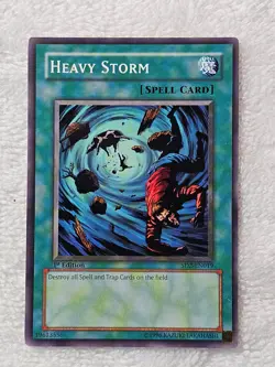 YuGiOh TCG Heavy Storm - Structure Deck: Zombie Madness 1st ED SD2-EN019 LP - Image 1