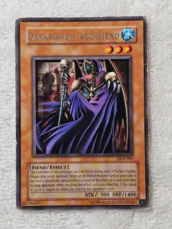 YuGiOh TCG Darkbishop Archfiend - Dark Crisis (DCR) DCR-069 Rare MP - Image 2