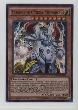 Zaborg the Mega Monarch 1st Ed. YuGiOh -Tins Pack #MP15-EN154 - Image 1