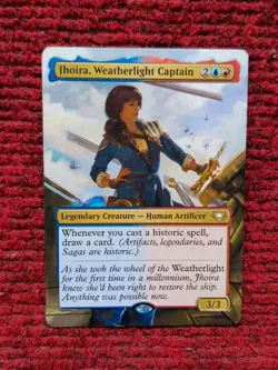 Jhoira Weatherlight Captain #118 MTG Edge of Eternities Hand Painted Altered Art - Image 1