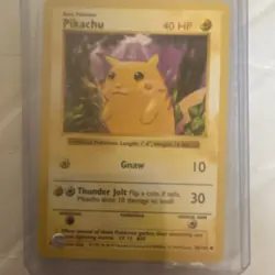 Pokemon Pikachu Red Cheeks Base Set Shadowless 58/102 Regular Card - Image 1