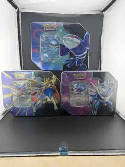 Pokemon TCG Azure Legends Tin - Set of 3 - Factory Sealed - New - Image 1