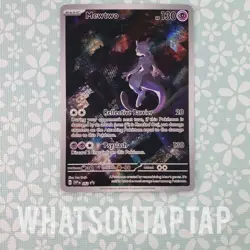 Pokemon Card Mewtwo 052 Black Star Promo Scarlet Violet Pokemon 151 UPC LP - Image 1