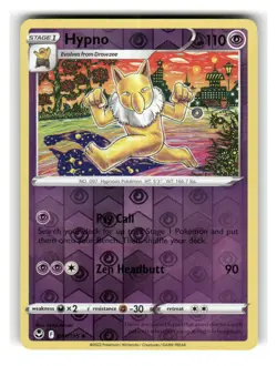Hypno 061/195 Uncommon Silver Tempest Pokemon Reverse Holo Near Mint - Image 1