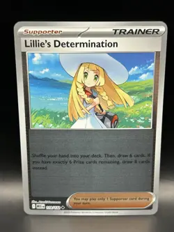 Reverse Holo Lillie's Determination 119/132 - Pokemon Mega Evolution Card - NM - Image 1