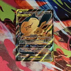 Pokemon TCG Eevee And Snorlax GX Full Art - SM169 Sun & Moon Promo Card - NM - Image 1