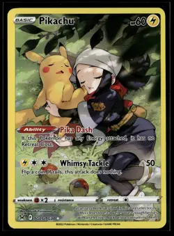 Pikachu TG05/TG30 Holo Lost Origin Trainer Gallery Pokemon NM/M - Image 1
