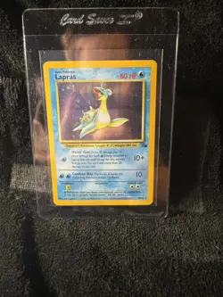 Pokemon Fossil Lapras Holo Rare 10/62 English 1999 Unlimited - Image 1