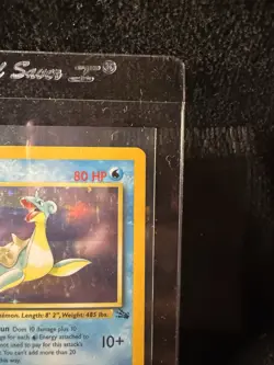 Pokemon Fossil Lapras Holo Rare 10/62 English 1999 Unlimited - Image 2