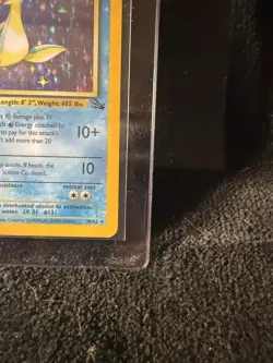 Pokemon Fossil Lapras Holo Rare 10/62 English 1999 Unlimited - Image 5