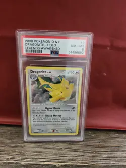 Pokemon PSA eight Dragonite Holo Rare D&P Legends Awakened 2/146 Nm Half Swirl - Image 2