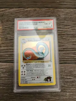 2000 POKEMON GYM HEROES UNLIMITED #4 ERIKA'S DRAGONAIR HOLO - PSA 8 - WOTC - Image 1
