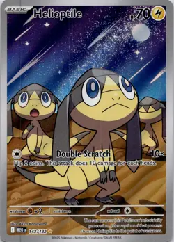 Pokemon TCG Mega Evolution Helioptile IR 143/132 English, Near Mint Condition - Image 1