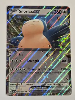 Snorlax ex 076/131 Holo Double Rare Prismatic Evolutions Pokemon Holo NM - Image 1