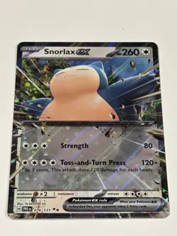 Snorlax ex 076/131 Holo Double Rare Prismatic Evolutions Pokemon Holo NM - Image 2