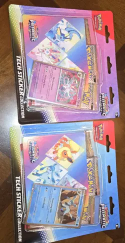 Pokemon TCG Prismatic Evolutions Tech Sticker Collection Set Lot Of 2 Sealed New - Image 1